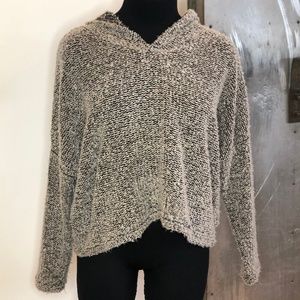 Beige & black knit sweater